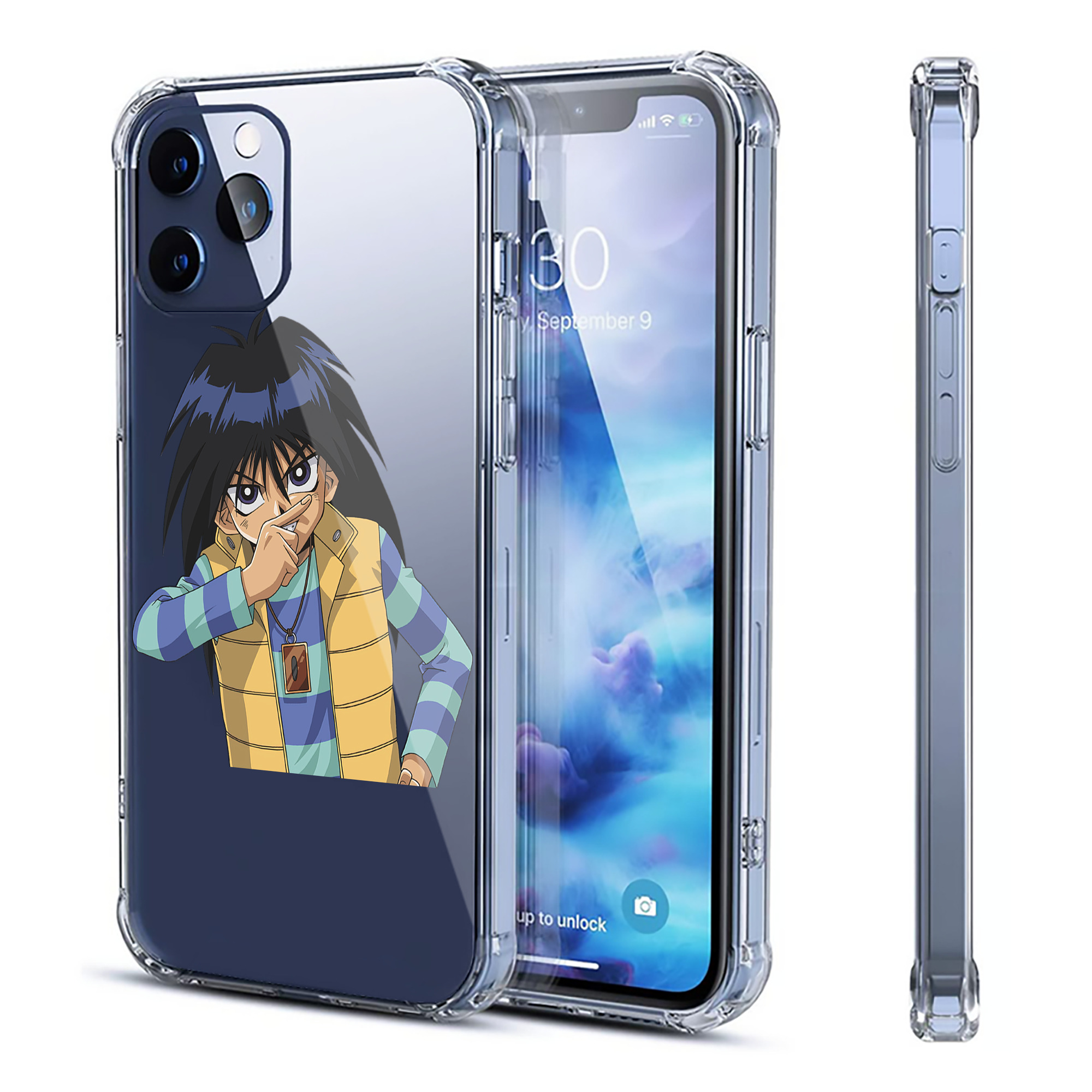 （画像用） 遊☆戯☆王 Yu-Gi-Oh! 【iPhone 12シリーズ対応】透明スマホケース（クリアソフトケース）
